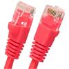 Red Cat 5E Molded Booted Patch Cables 