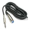 XLR 3 Pin Female to 1/4" Mono Microphone Cables