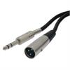 XLR 3 Pin Male 1/4" Stereo Microphone Cables